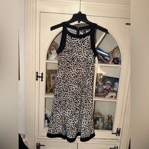 American Living Black and White Animal Print Dress 4